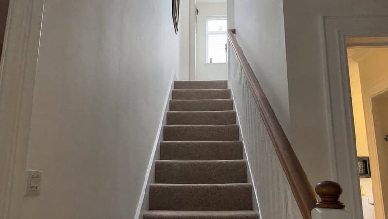 Reference photo before AI prank — Broken stairs